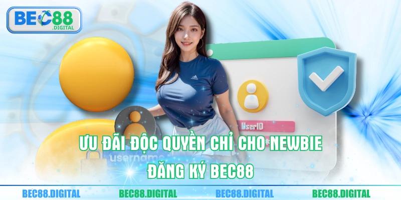 Ưu đãi độc quyền chỉ cho newbie đăng ký Bec88